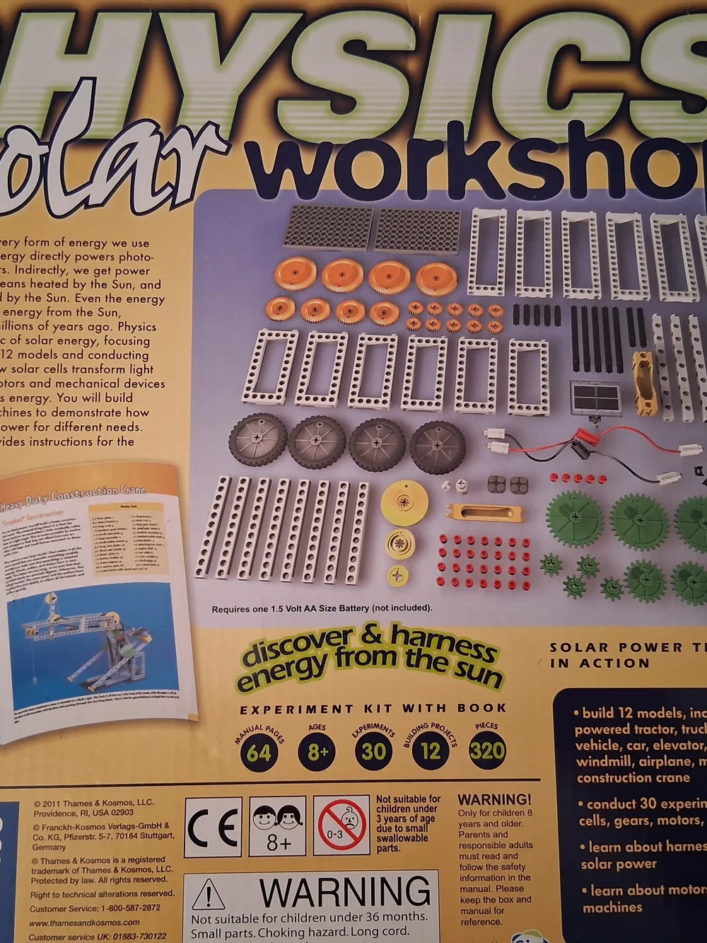 Thames & Kosmos Physics Solar Workshop Kids Building Set - Yellow